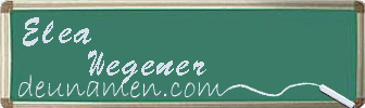 Elea Wegener Visitenkarte